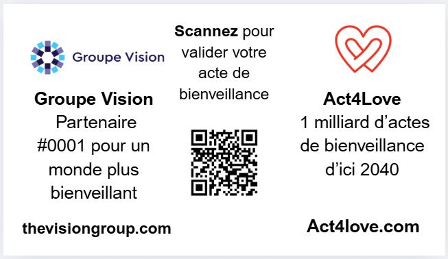 Édition Organisation Act4Love – 1 000 cartes inspirantes co-marquées (abonnement mensuel)
