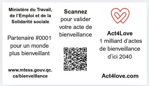 Édition Organisation Act4Love – 1 000 cartes inspirantes co-marquées (abonnement mensuel)