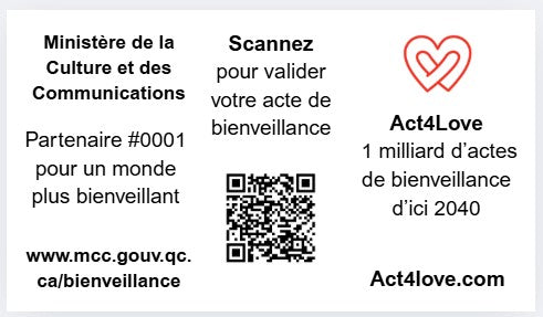 Édition Organisation Act4Love – 1 000 cartes inspirantes co-marquées (abonnement mensuel)