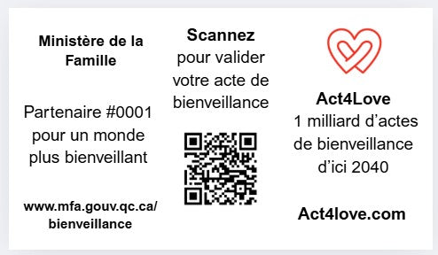 Édition Organisation Act4Love – 1 000 cartes inspirantes co-marquées (abonnement mensuel)