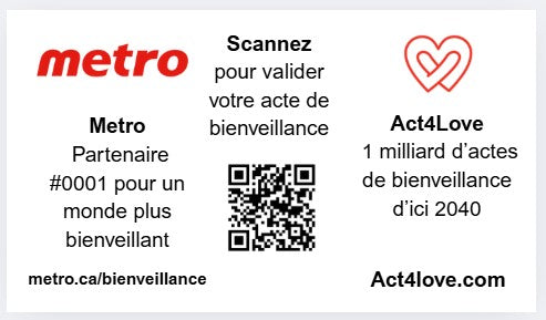 Édition Organisation Act4Love – 1 000 cartes inspirantes co-marquées (abonnement mensuel)