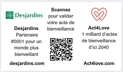 Édition Organisation Act4Love – 1 000 cartes inspirantes co-marquées (abonnement mensuel)