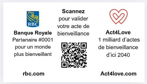 Édition Organisation Act4Love – 1 000 cartes inspirantes co-marquées (abonnement mensuel)