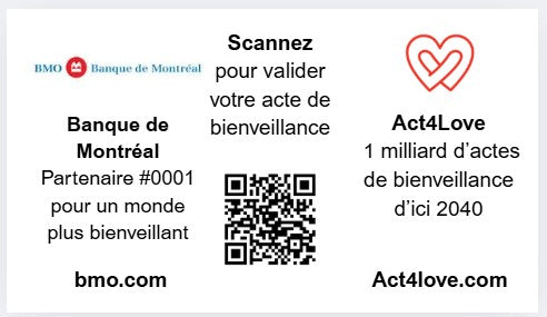 Édition Organisation Act4Love – 1 000 cartes inspirantes co-marquées (abonnement mensuel)