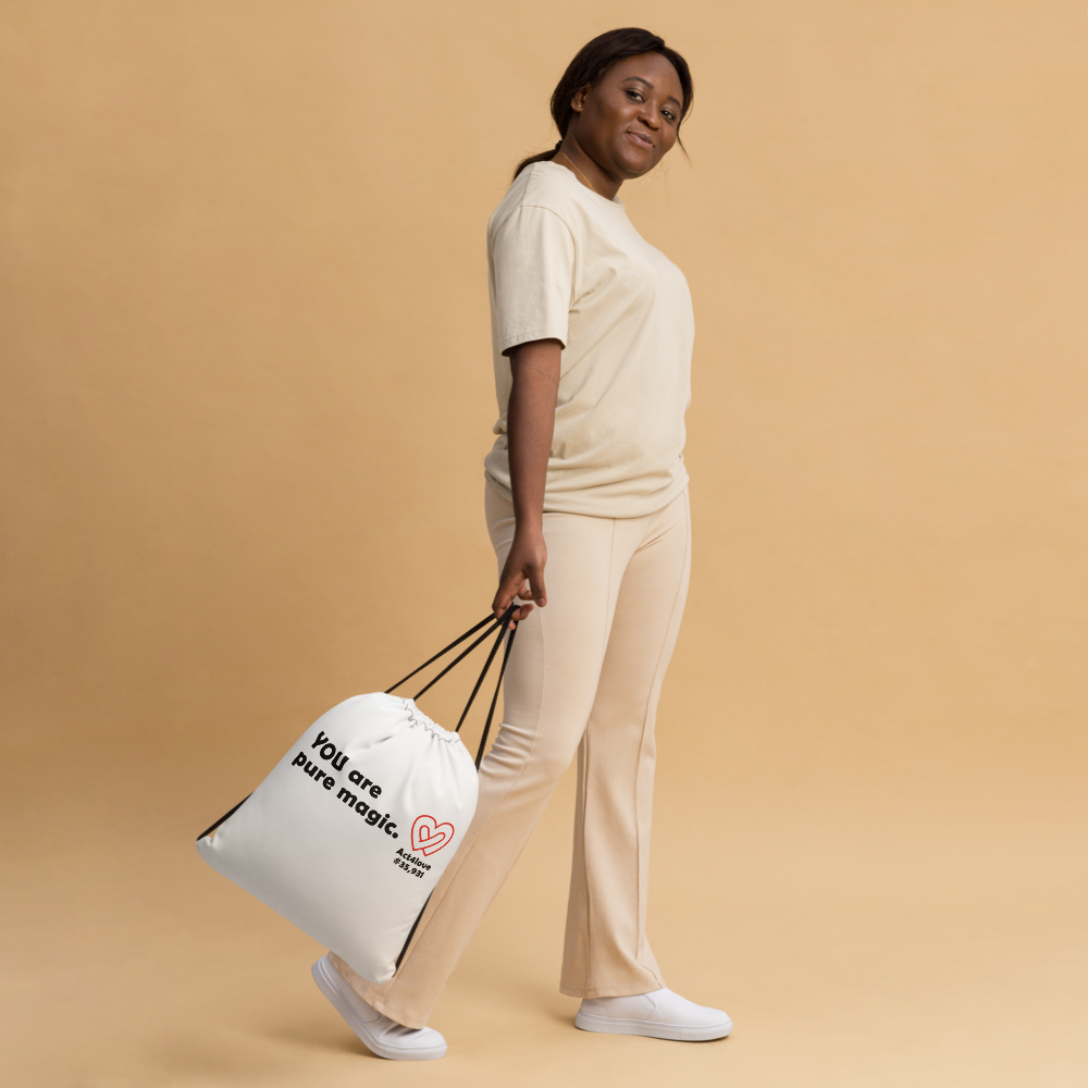 ACT4LOVE™ Uplifting Drawstring Bag - White – Limited Edition