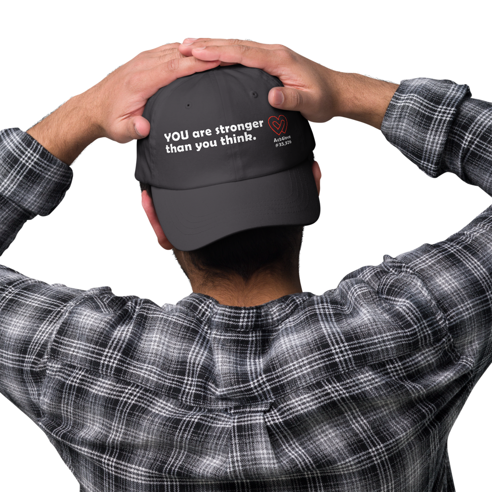 Act4love™ Uplifting Cap – White Text (Limited Edition)