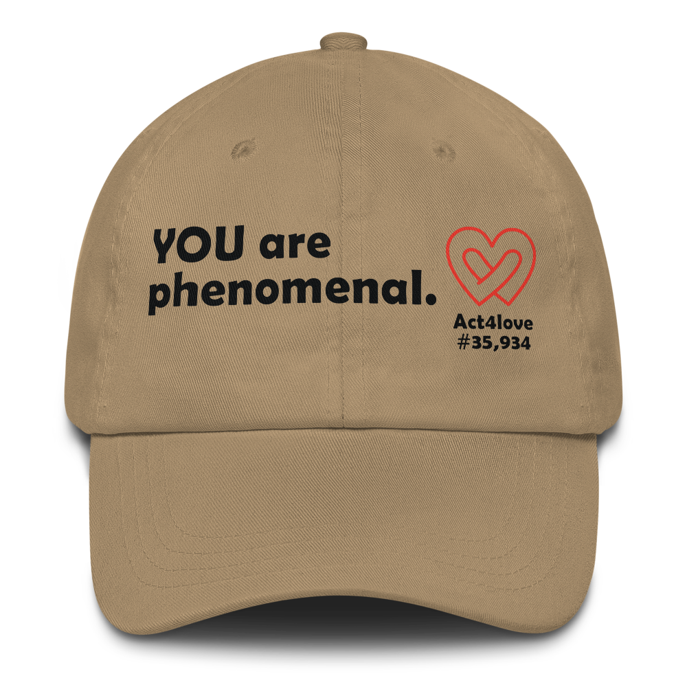 Act4love™ Uplifting Cap – Black Text (Limited Edition)