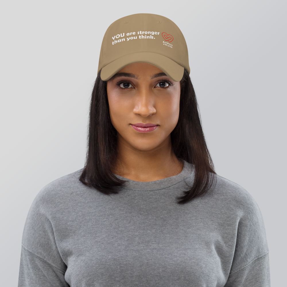 Act4love™ Uplifting Cap – White Text (Limited Edition)