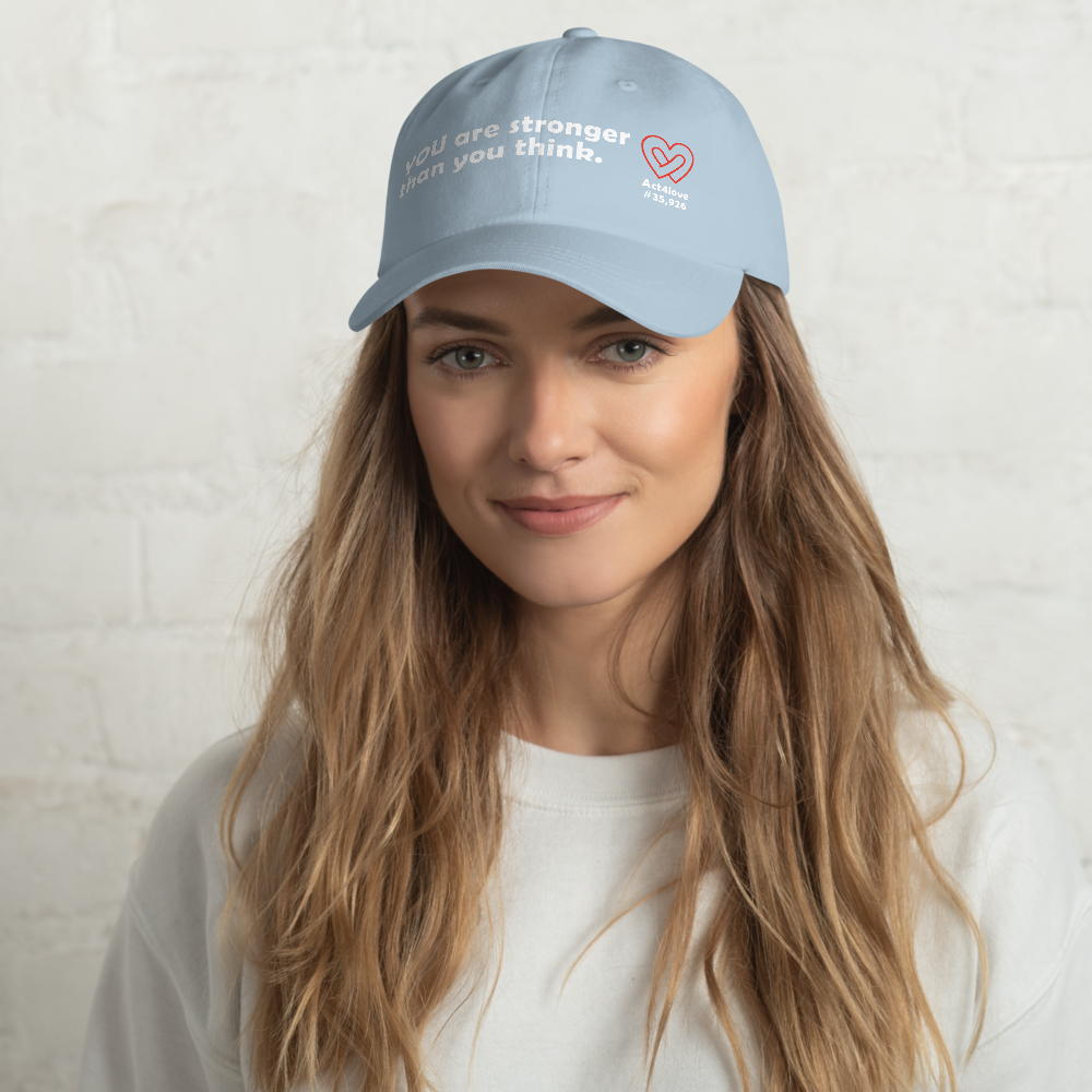 Act4love™ Uplifting Cap – White Text (Limited Edition)