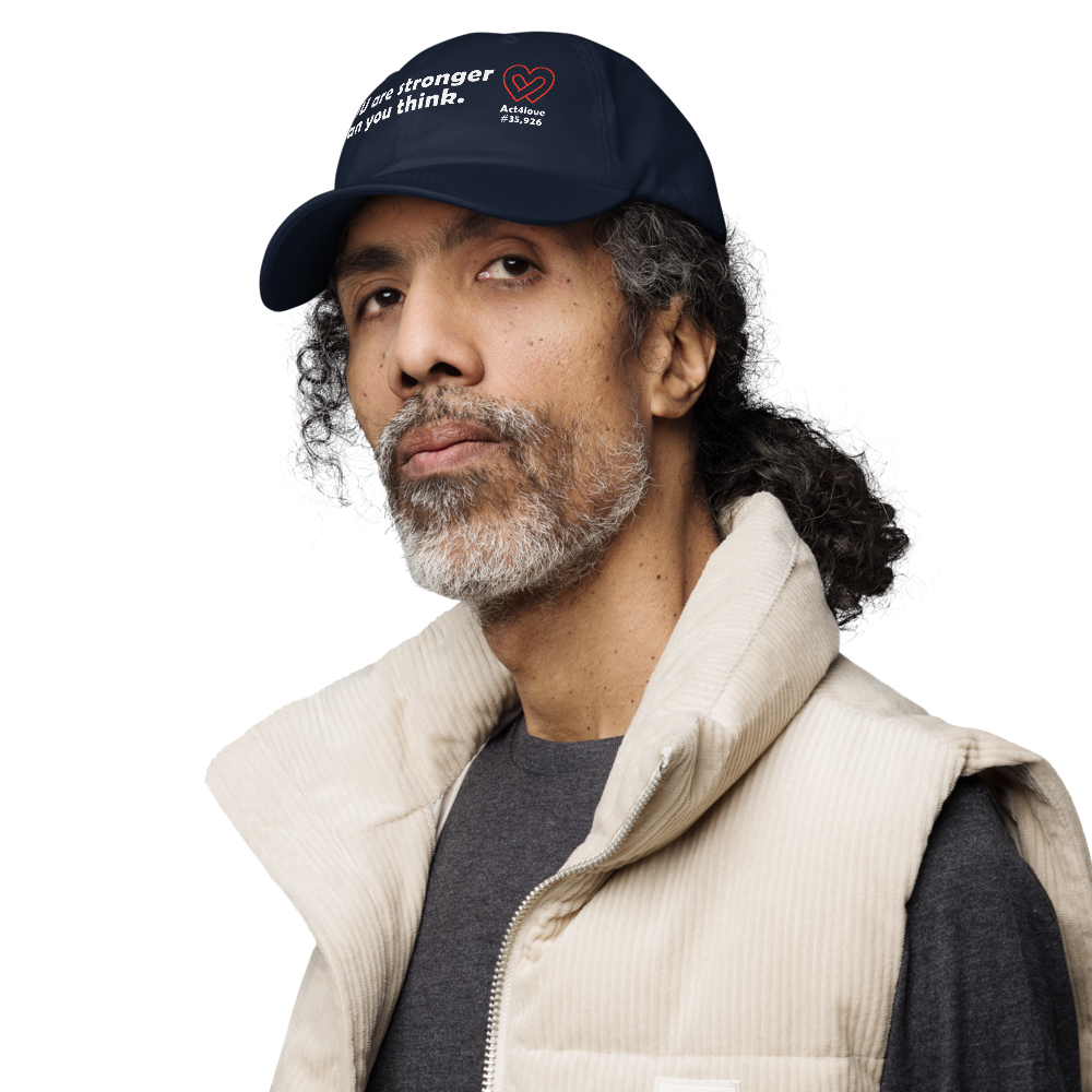 Act4love™ Uplifting Cap – White Text (Limited Edition)
