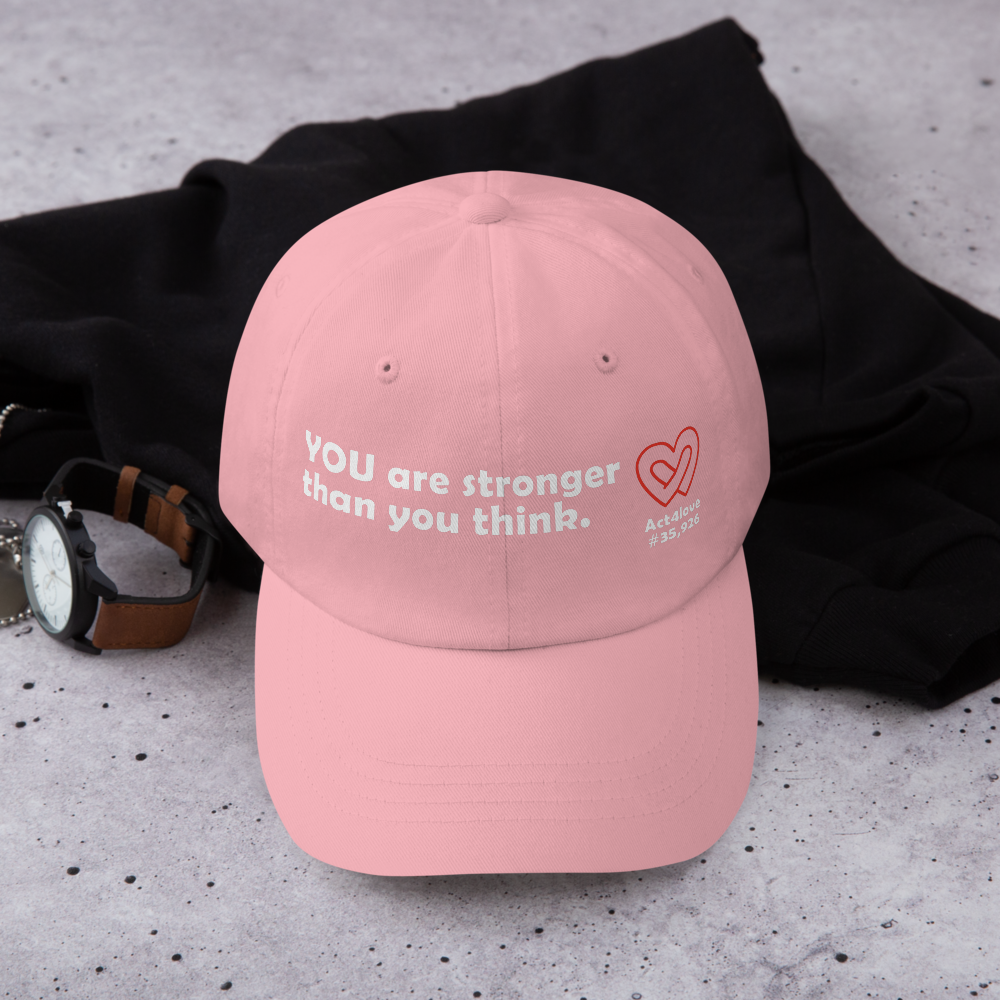 Act4love™ Uplifting Cap – White Text (Limited Edition)