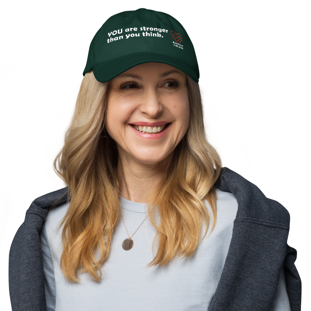 Act4love™ Uplifting Cap – White Text (Limited Edition)