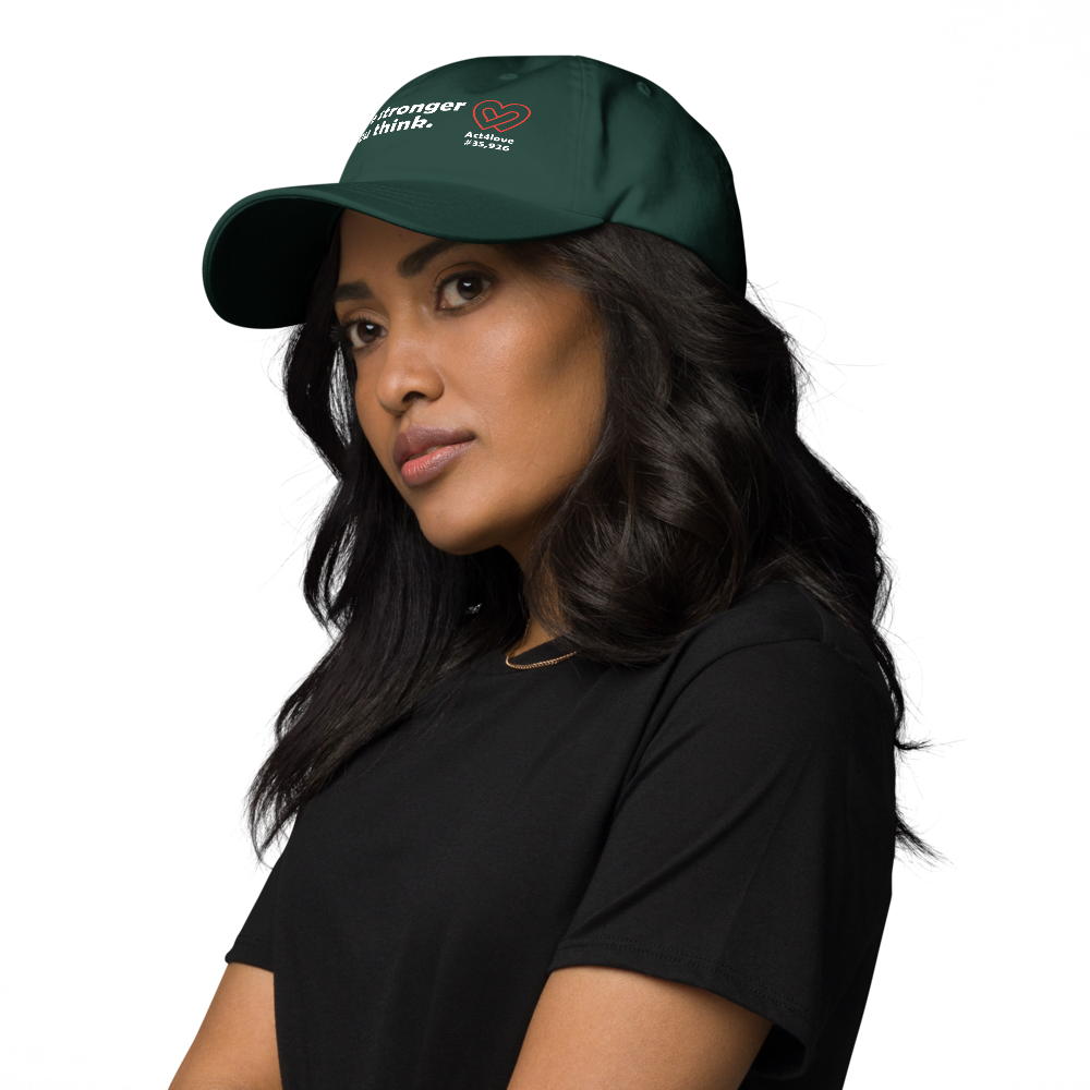 Act4love™ Uplifting Cap – White Text (Limited Edition)