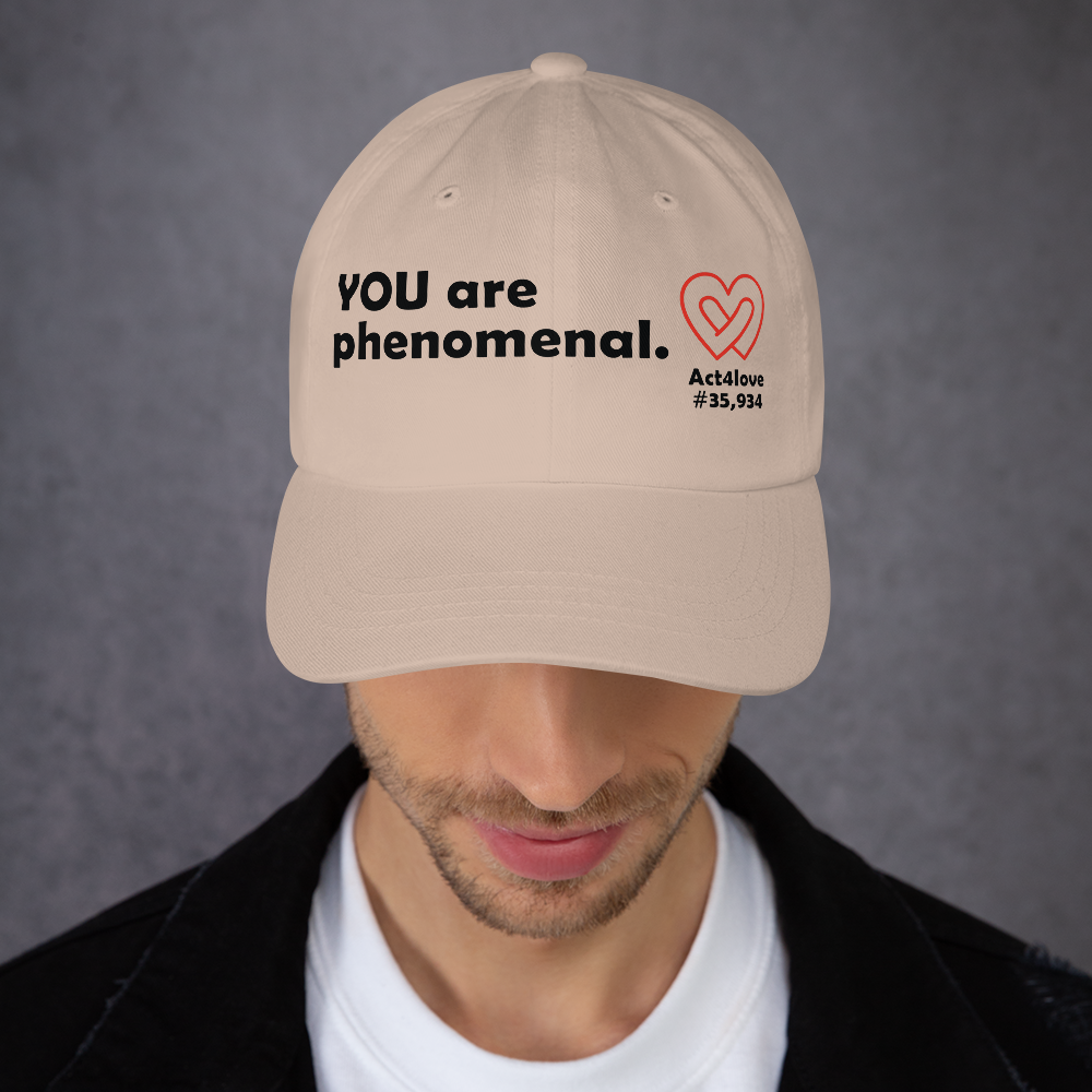 Act4love™ Uplifting Cap – Black Text (Limited Edition)
