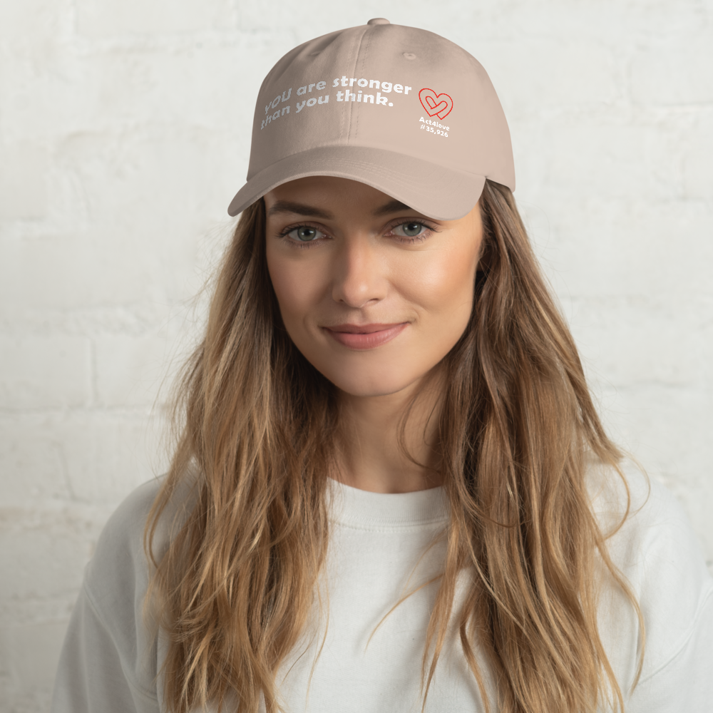 Act4love™ Uplifting Cap – White Text (Limited Edition)