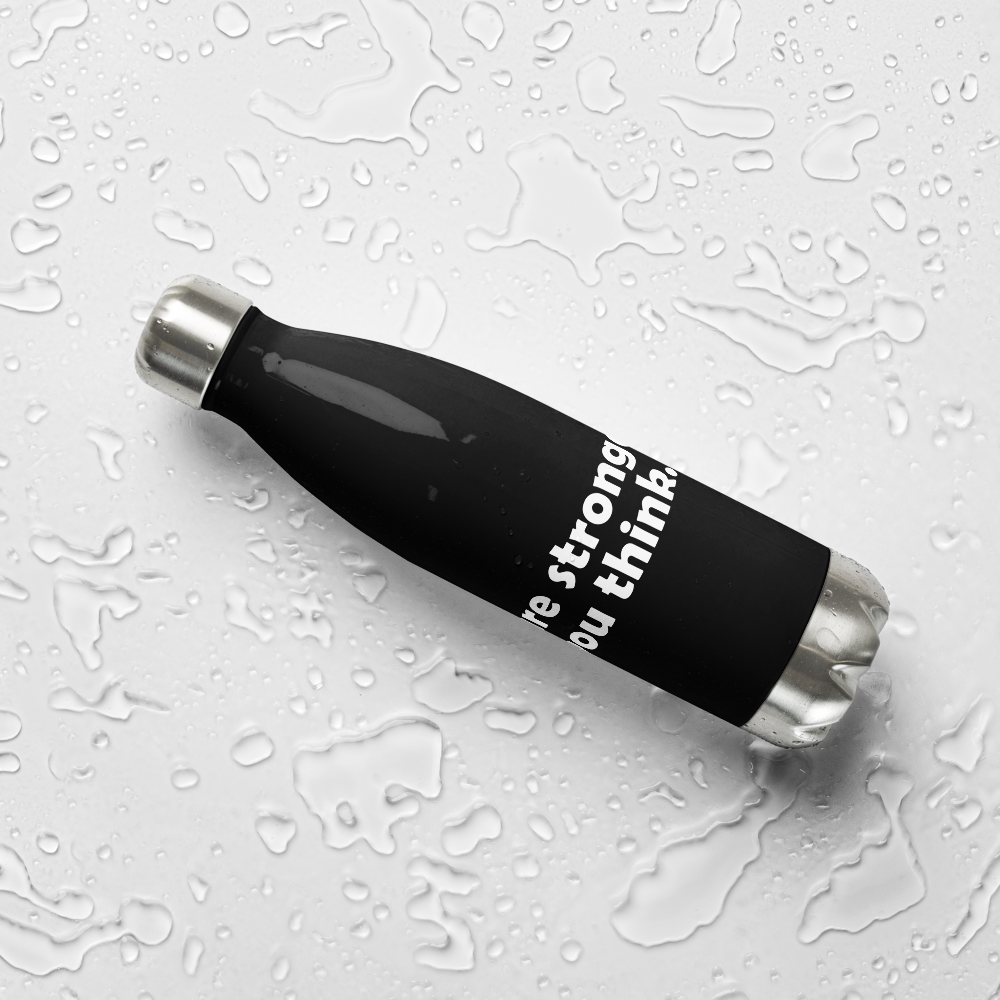 Act4love™ Uplifting Stainless Steel Water Bottle color Black – Limited Edition
