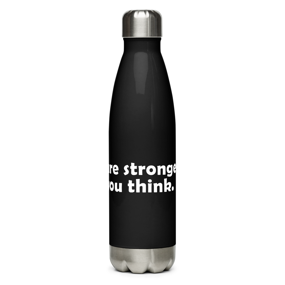 Act4love™ Uplifting Stainless Steel Water Bottle color Black – Limited Edition