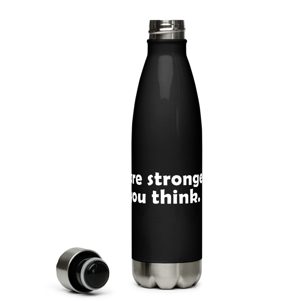 Act4love™ Uplifting Stainless Steel Water Bottle color Black – Limited Edition