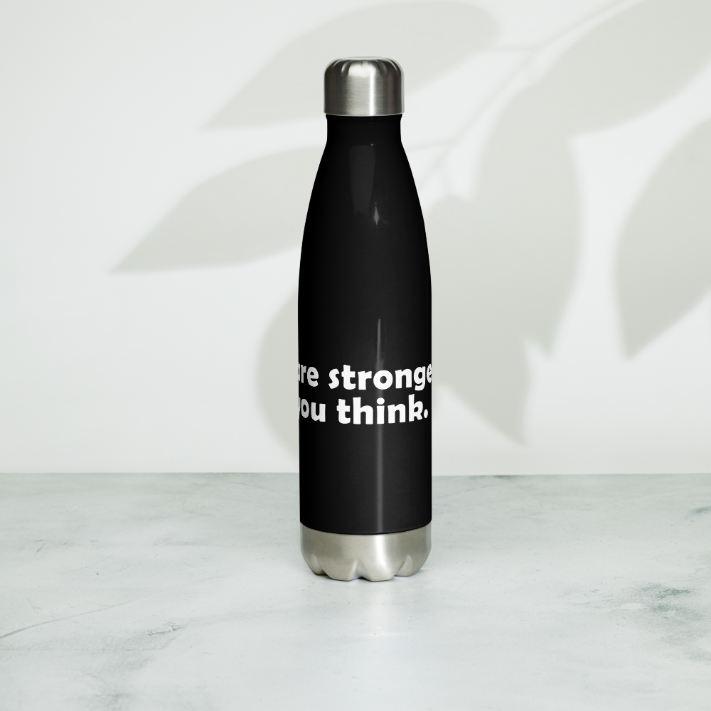 Act4love™ Uplifting Stainless Steel Water Bottle color Black – Limited Edition