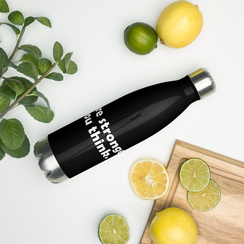 Act4love™ Uplifting Stainless Steel Water Bottle color Black – Limited Edition
