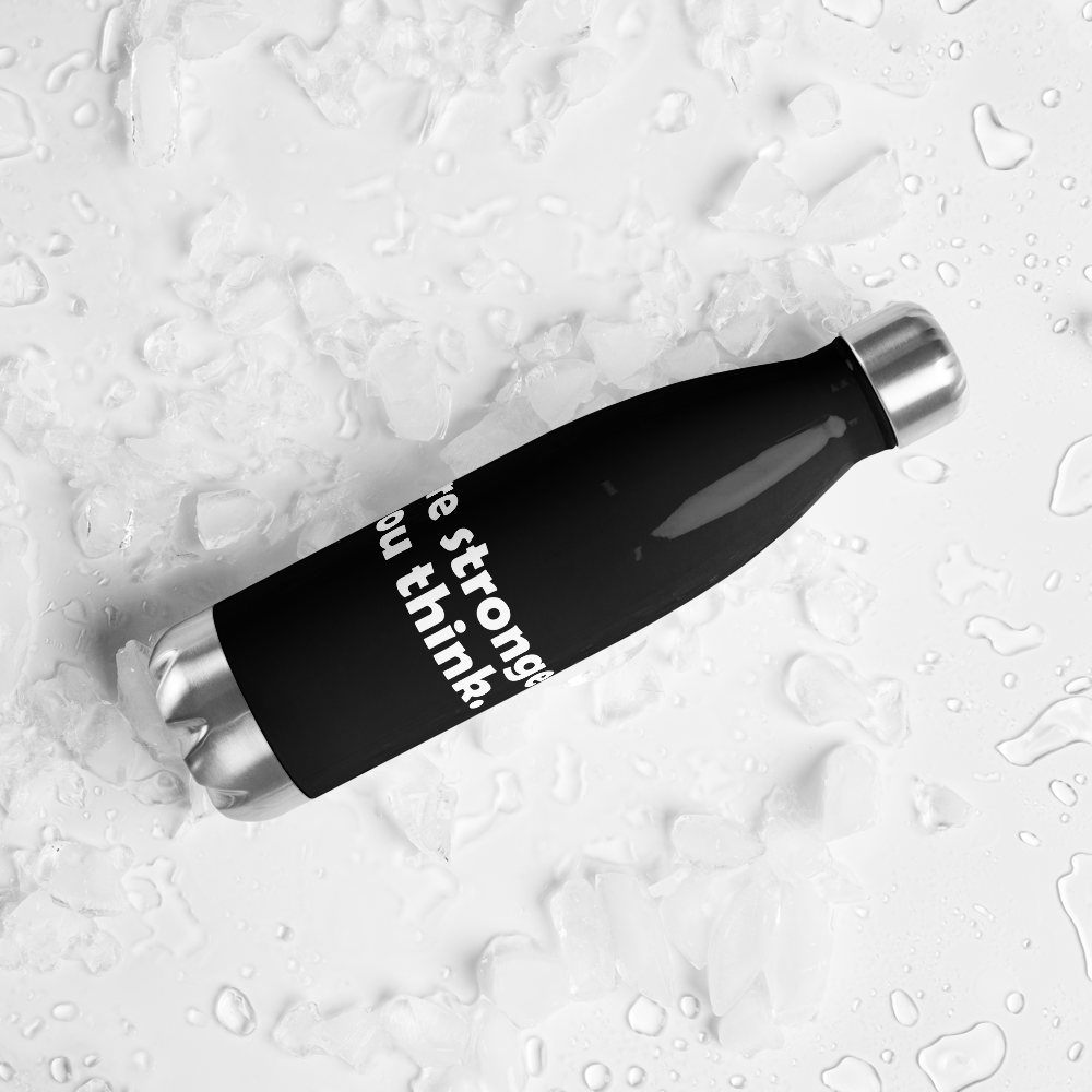 Act4love™ Uplifting Stainless Steel Water Bottle color Black – Limited Edition