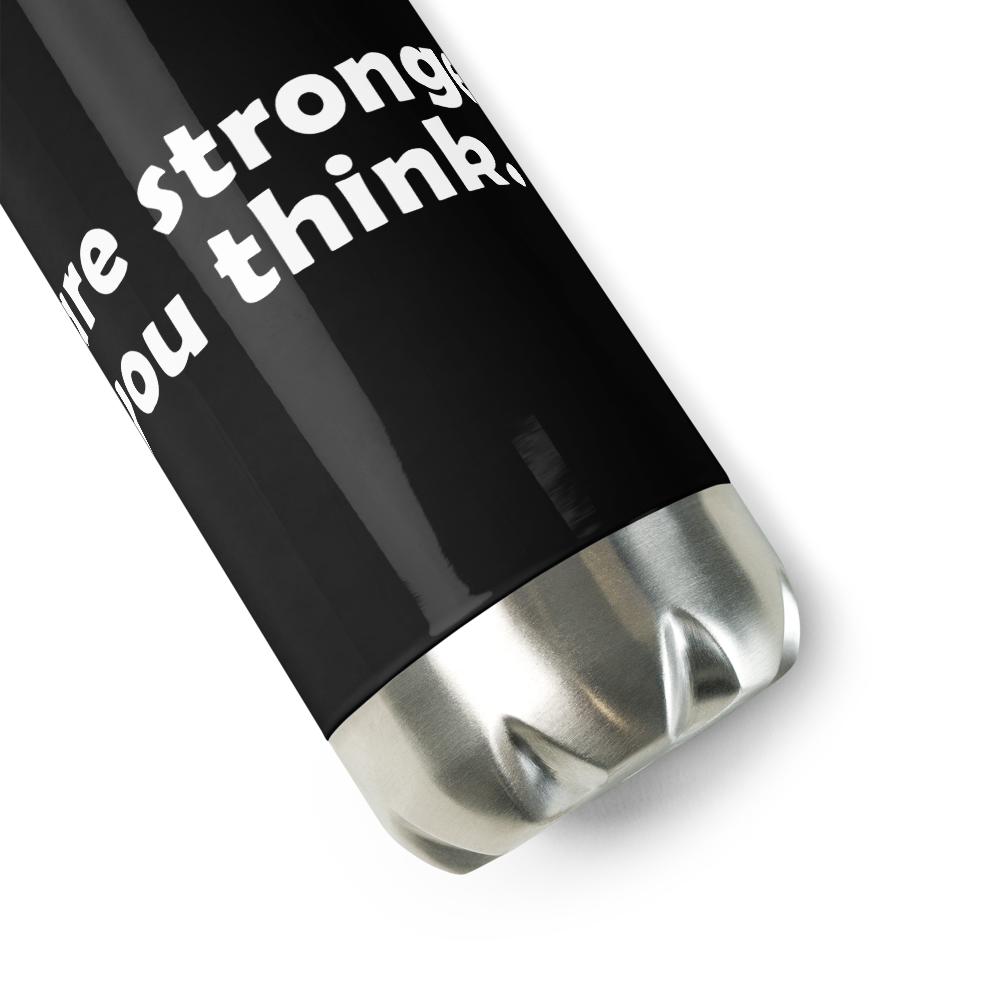 Act4love™ Uplifting Stainless Steel Water Bottle color Black – Limited Edition