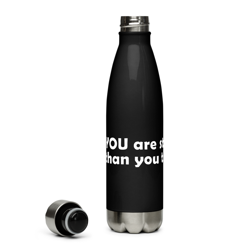 Act4love™ Uplifting Stainless Steel Water Bottle color Black – Limited Edition