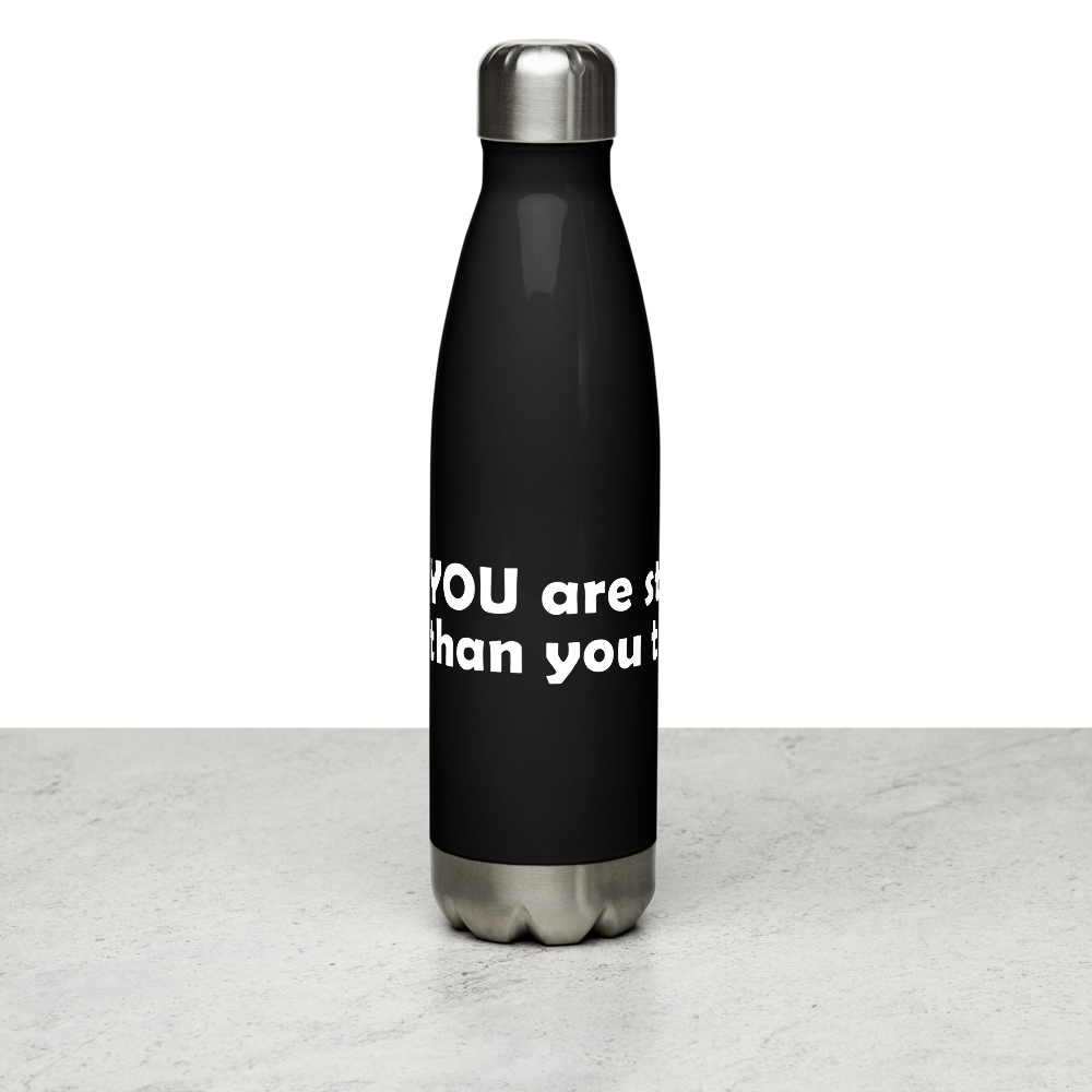 Act4love™ Uplifting Stainless Steel Water Bottle color Black – Limited Edition