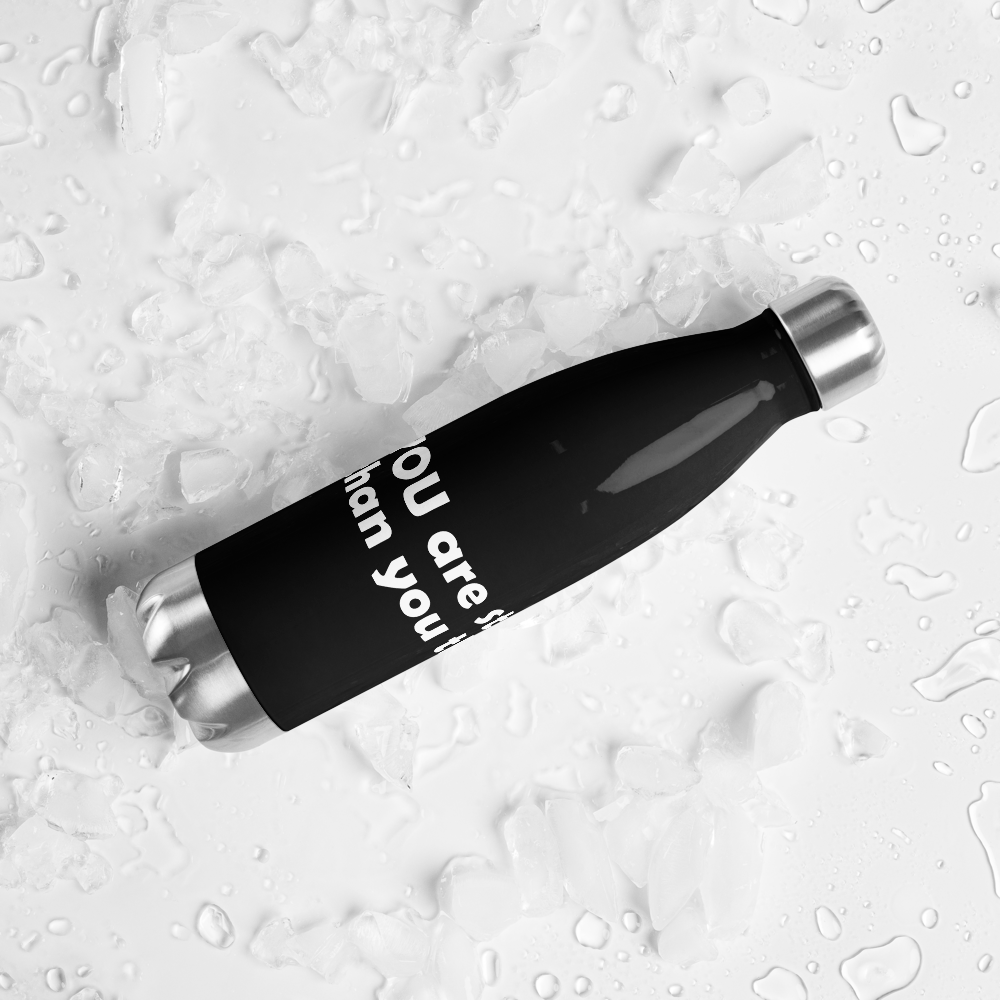 Act4love™ Uplifting Stainless Steel Water Bottle color Black – Limited Edition