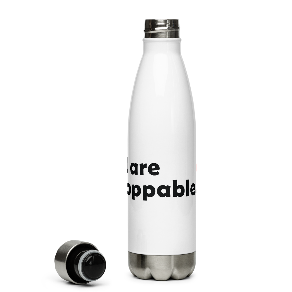 Act4love™ Uplifting Stainless Steel Water Bottle – White - Limited Edition