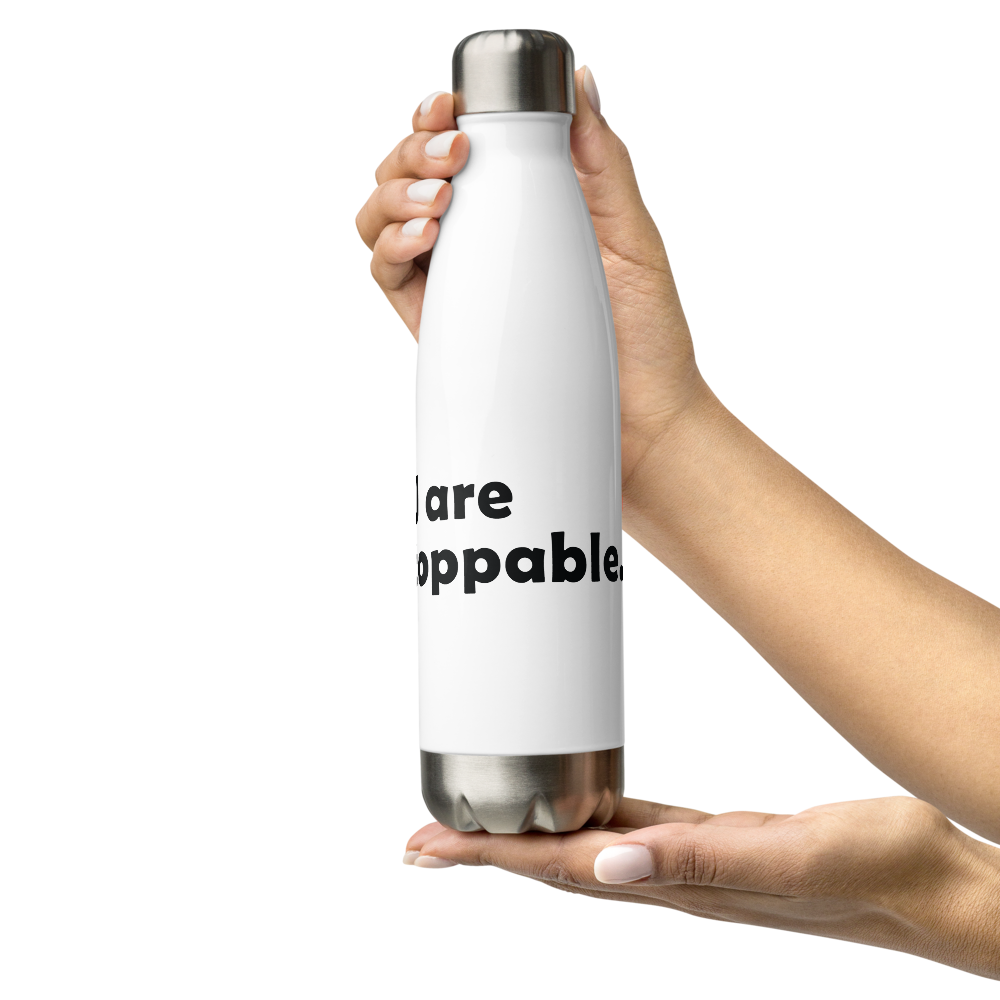 Act4love™ Uplifting Stainless Steel Water Bottle – White - Limited Edition