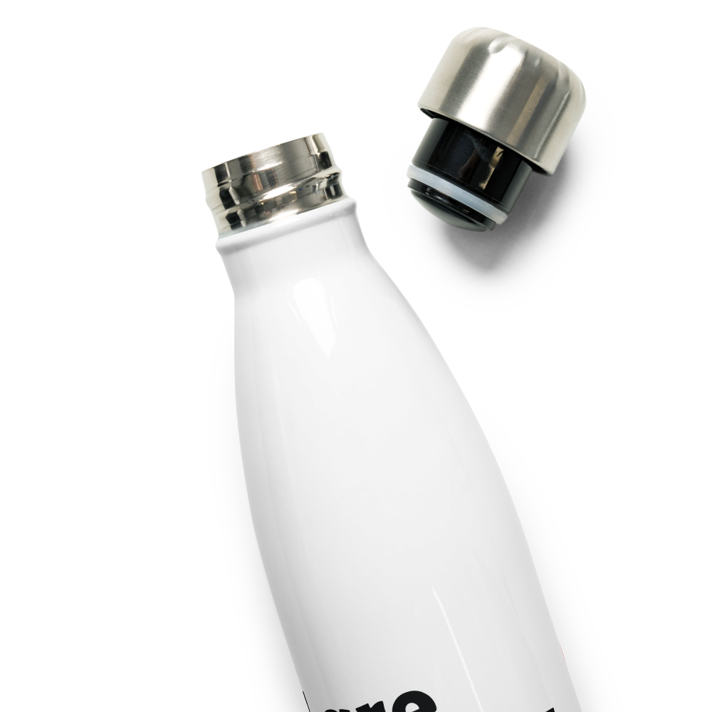 Act4love™ Uplifting Stainless Steel Water Bottle – White - Limited Edition