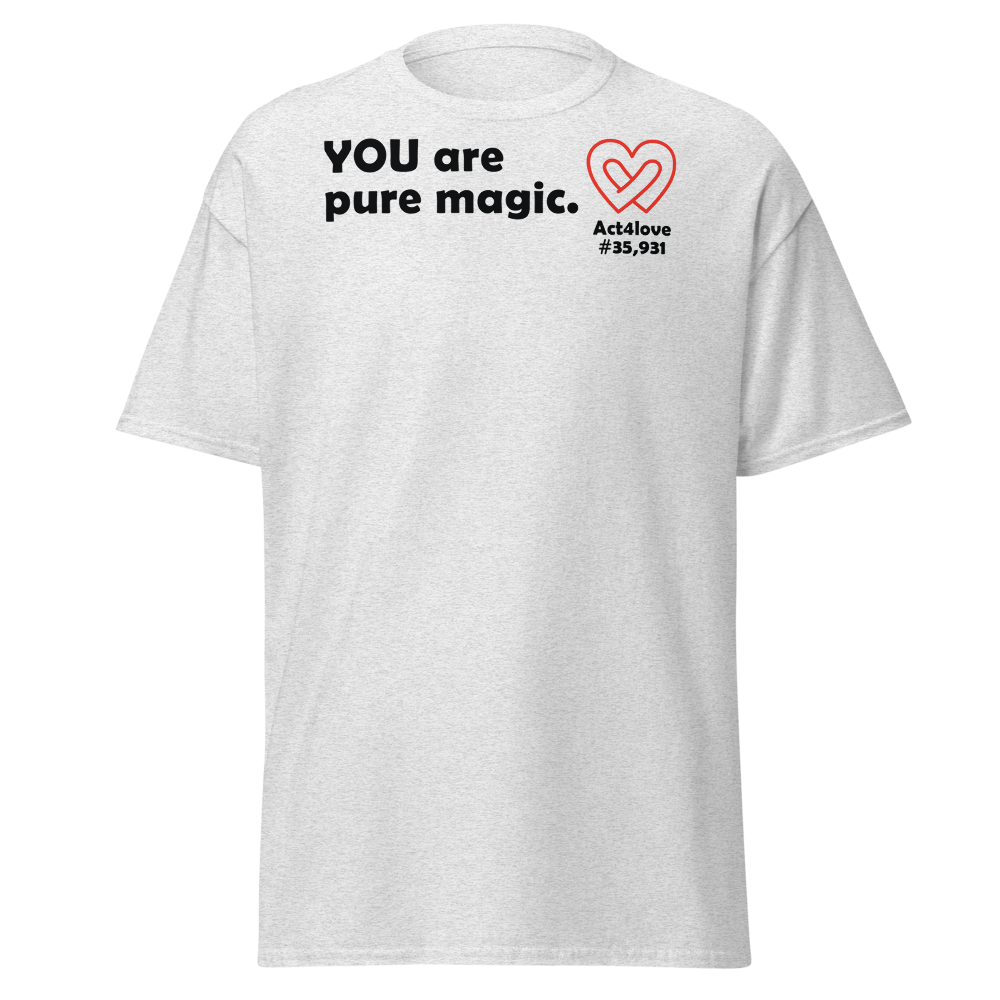 ACT4LOVE™ Uplifting Men Relaxed T-Shirt – Black Text (Limited Edition)