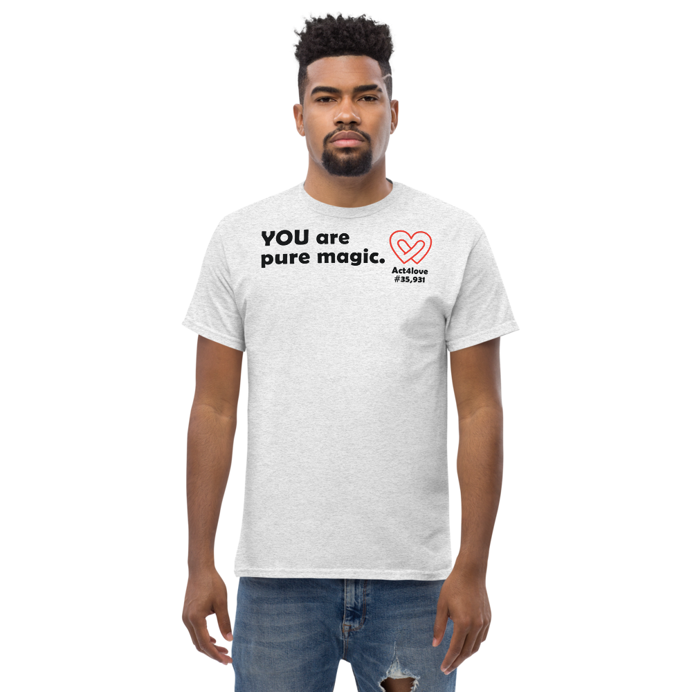 ACT4LOVE™ Uplifting Men Relaxed T-Shirt – Black Text (Limited Edition)