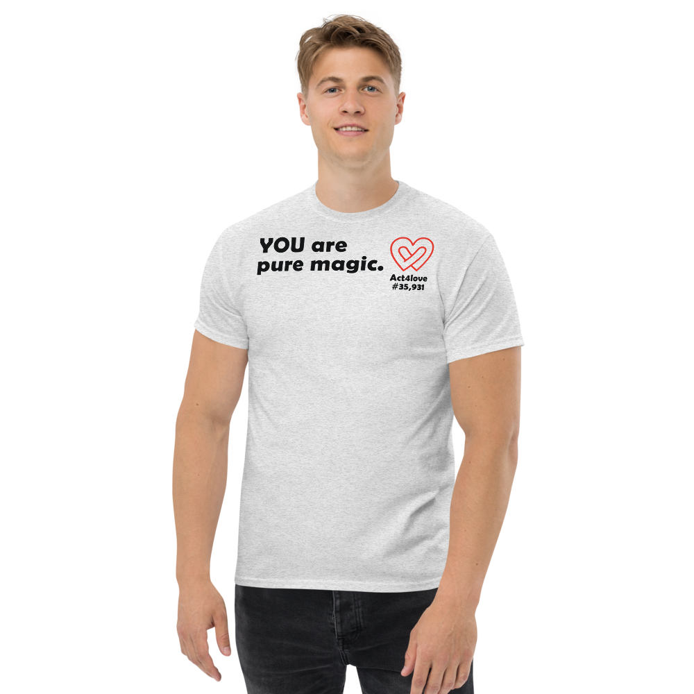 ACT4LOVE™ Uplifting Men Relaxed T-Shirt – Black Text (Limited Edition)