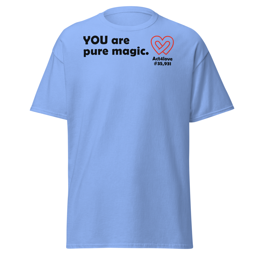 ACT4LOVE™ Uplifting Men Relaxed T-Shirt – Black Text (Limited Edition)