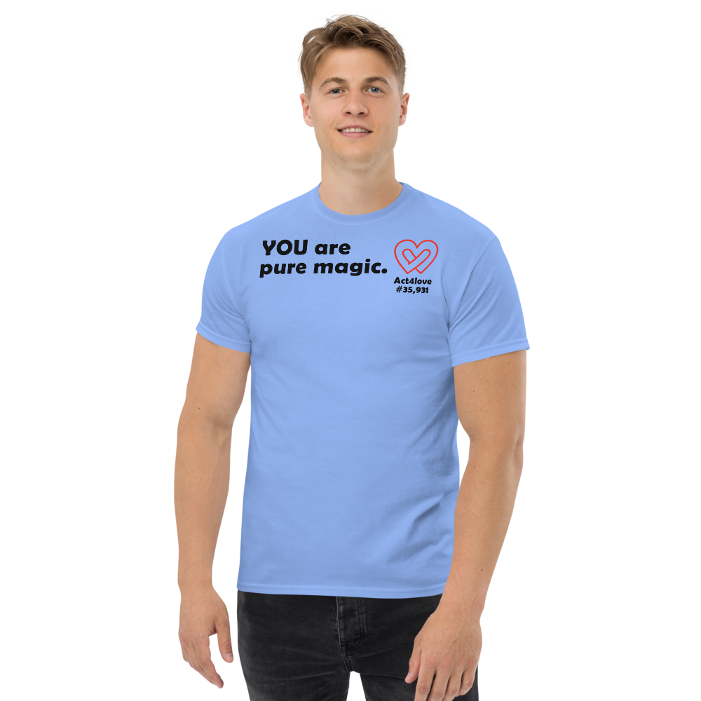 ACT4LOVE™ Uplifting Men Relaxed T-Shirt – Black Text (Limited Edition)