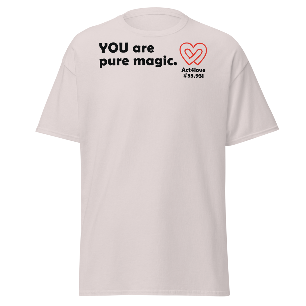 ACT4LOVE™ Uplifting Men Relaxed T-Shirt – Black Text (Limited Edition)