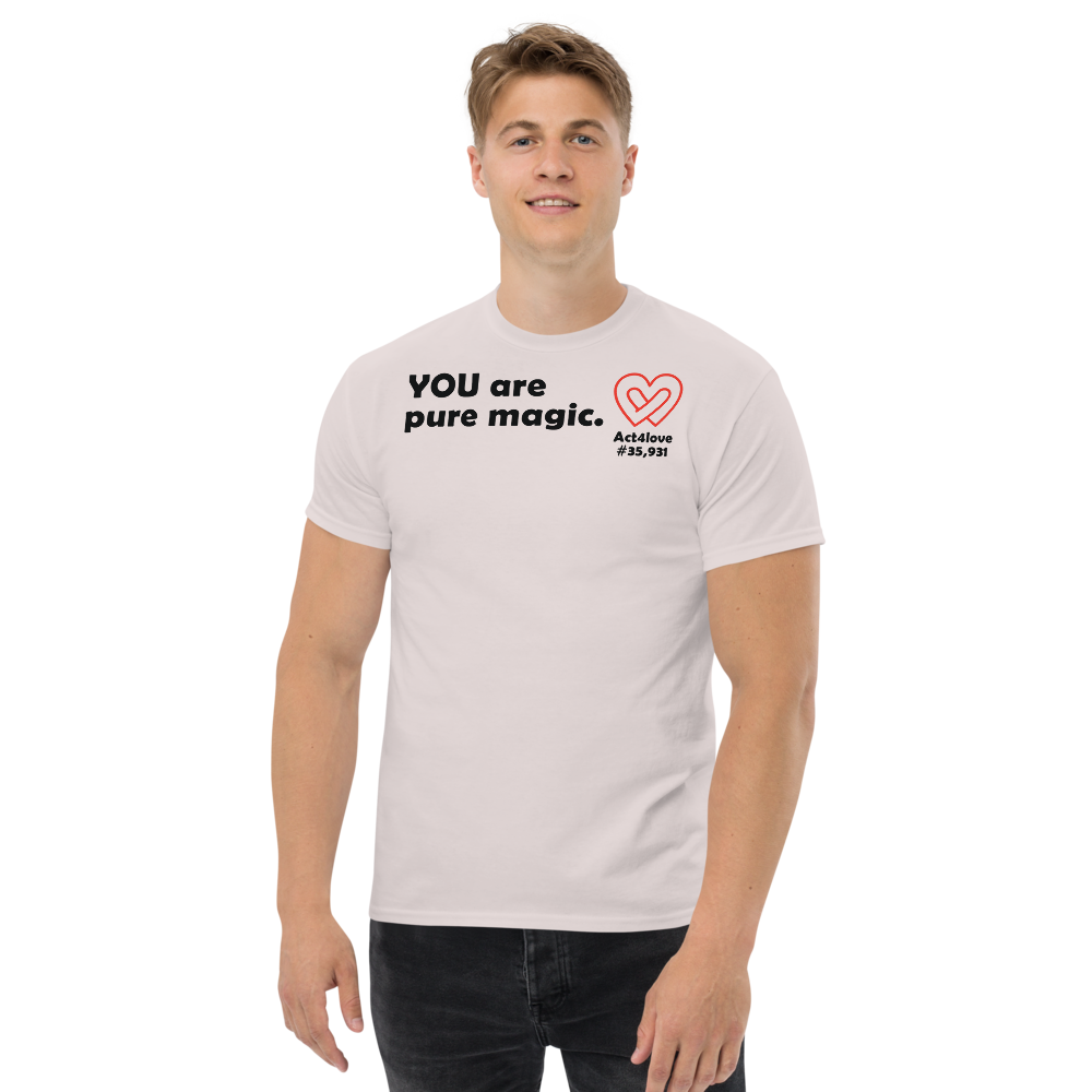 ACT4LOVE™ Uplifting Men Relaxed T-Shirt – Black Text (Limited Edition)