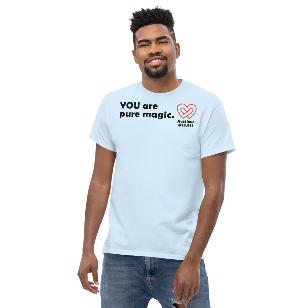 ACT4LOVE™ Uplifting Men Relaxed T-Shirt – Black Text (Limited Edition)