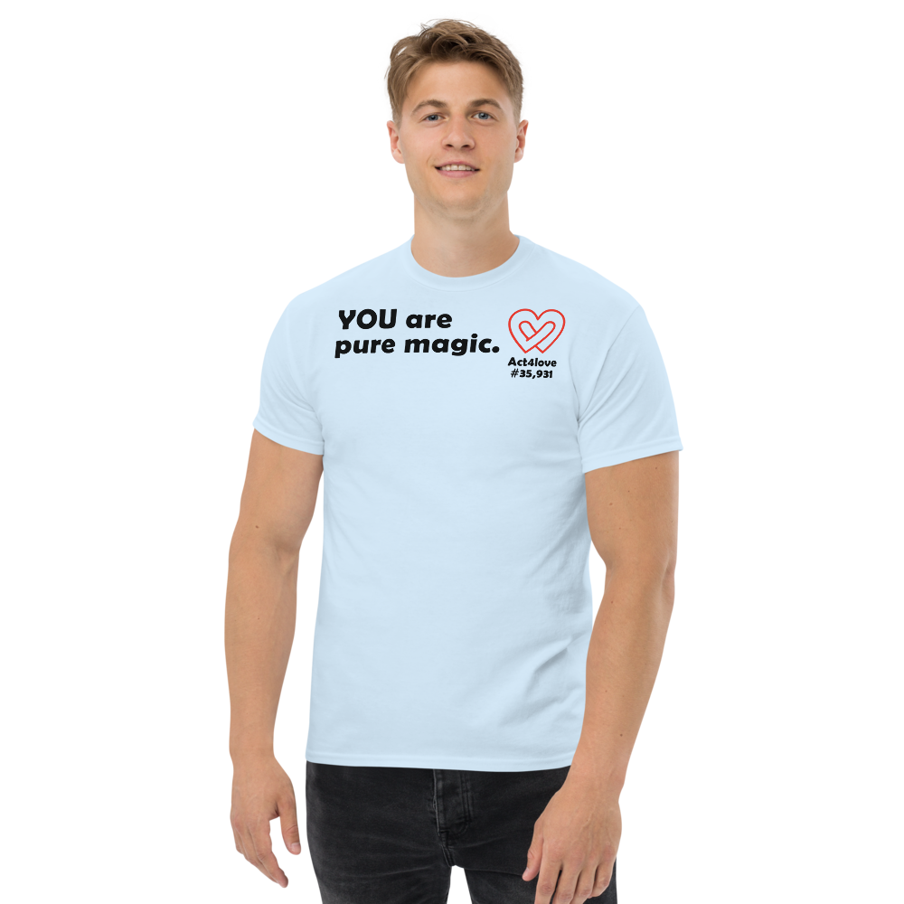 ACT4LOVE™ Uplifting Men Relaxed T-Shirt – Black Text (Limited Edition)