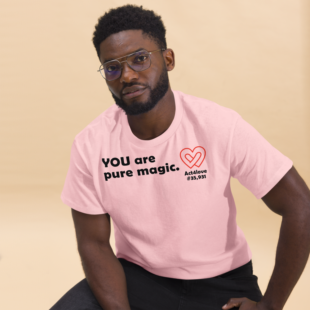 ACT4LOVE™ Uplifting Men Relaxed T-Shirt – Black Text (Limited Edition)