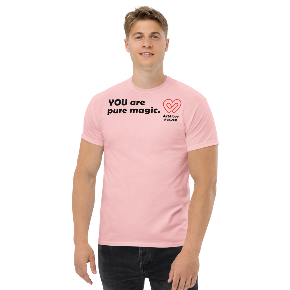 ACT4LOVE™ Uplifting Men Relaxed T-Shirt – Black Text (Limited Edition)