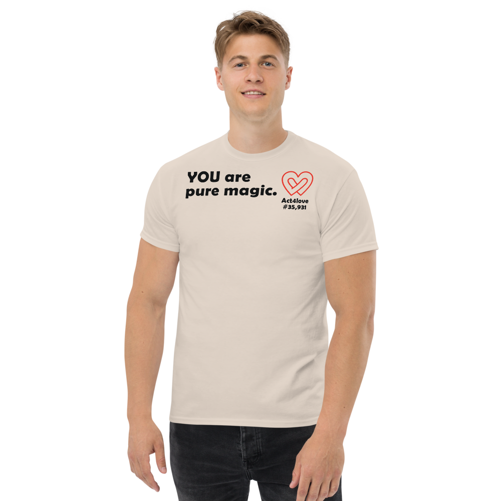 ACT4LOVE™ Uplifting Men Relaxed T-Shirt – Black Text (Limited Edition)