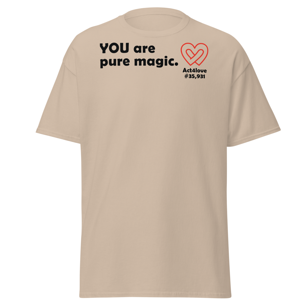 ACT4LOVE™ Uplifting Men Relaxed T-Shirt – Black Text (Limited Edition)