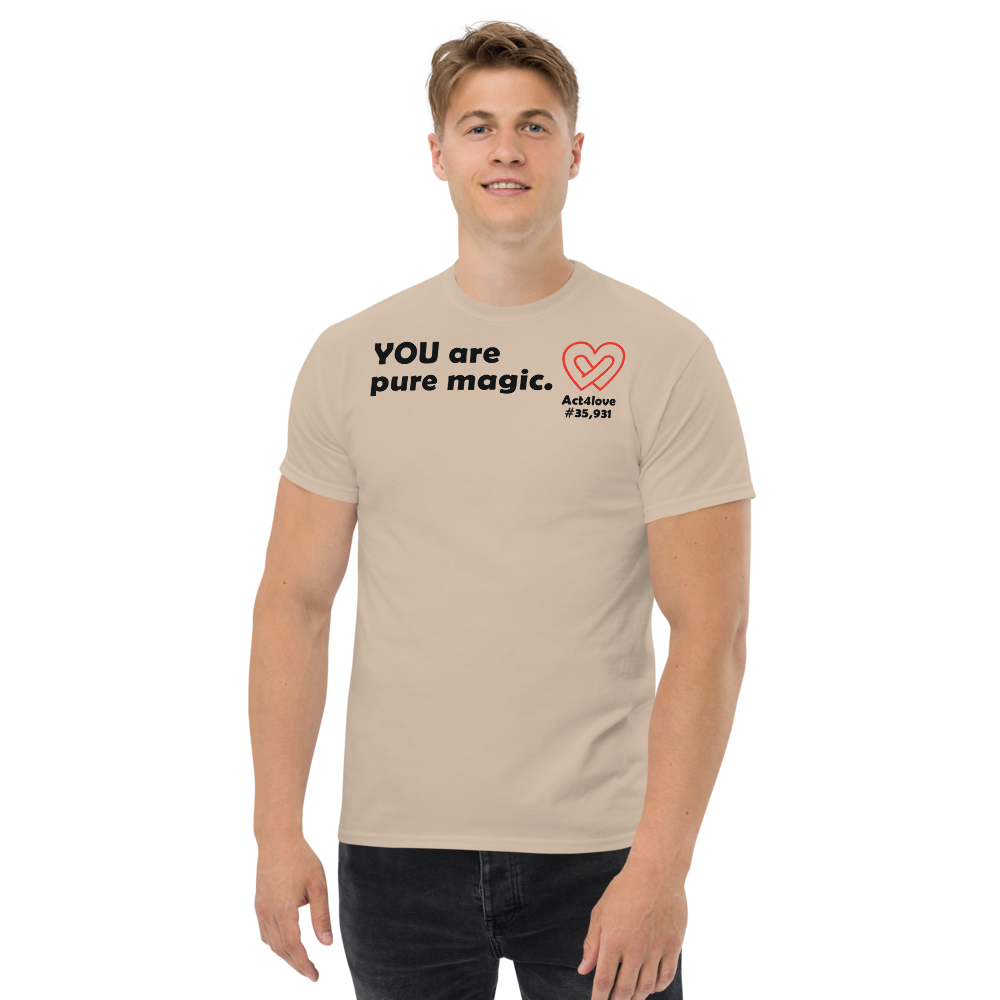 ACT4LOVE™ Uplifting Men Relaxed T-Shirt – Black Text (Limited Edition)