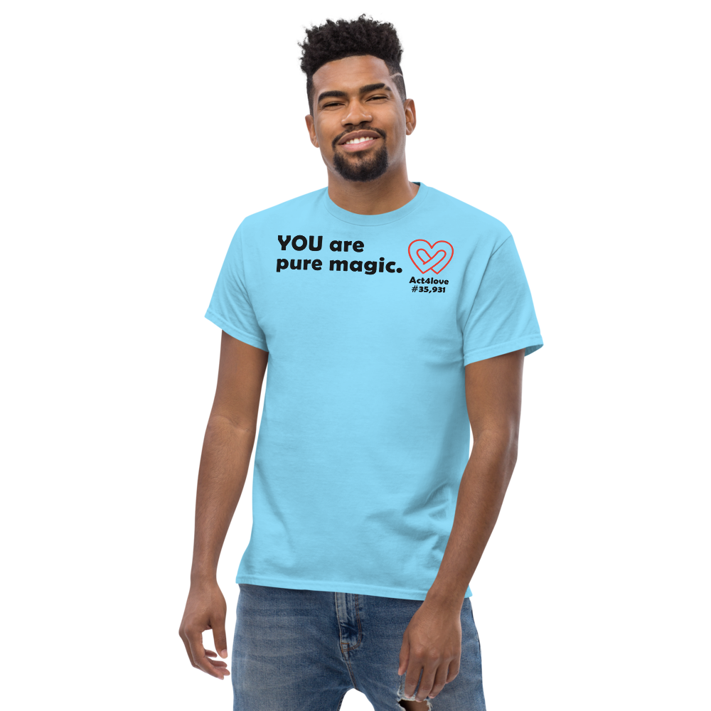 ACT4LOVE™ Uplifting Men Relaxed T-Shirt – Black Text (Limited Edition)