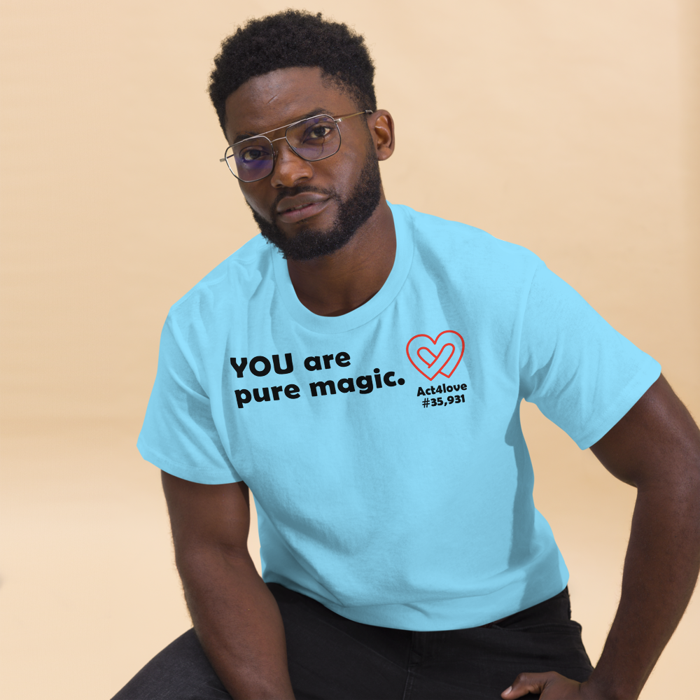 ACT4LOVE™ Uplifting Men Relaxed T-Shirt – Black Text (Limited Edition)
