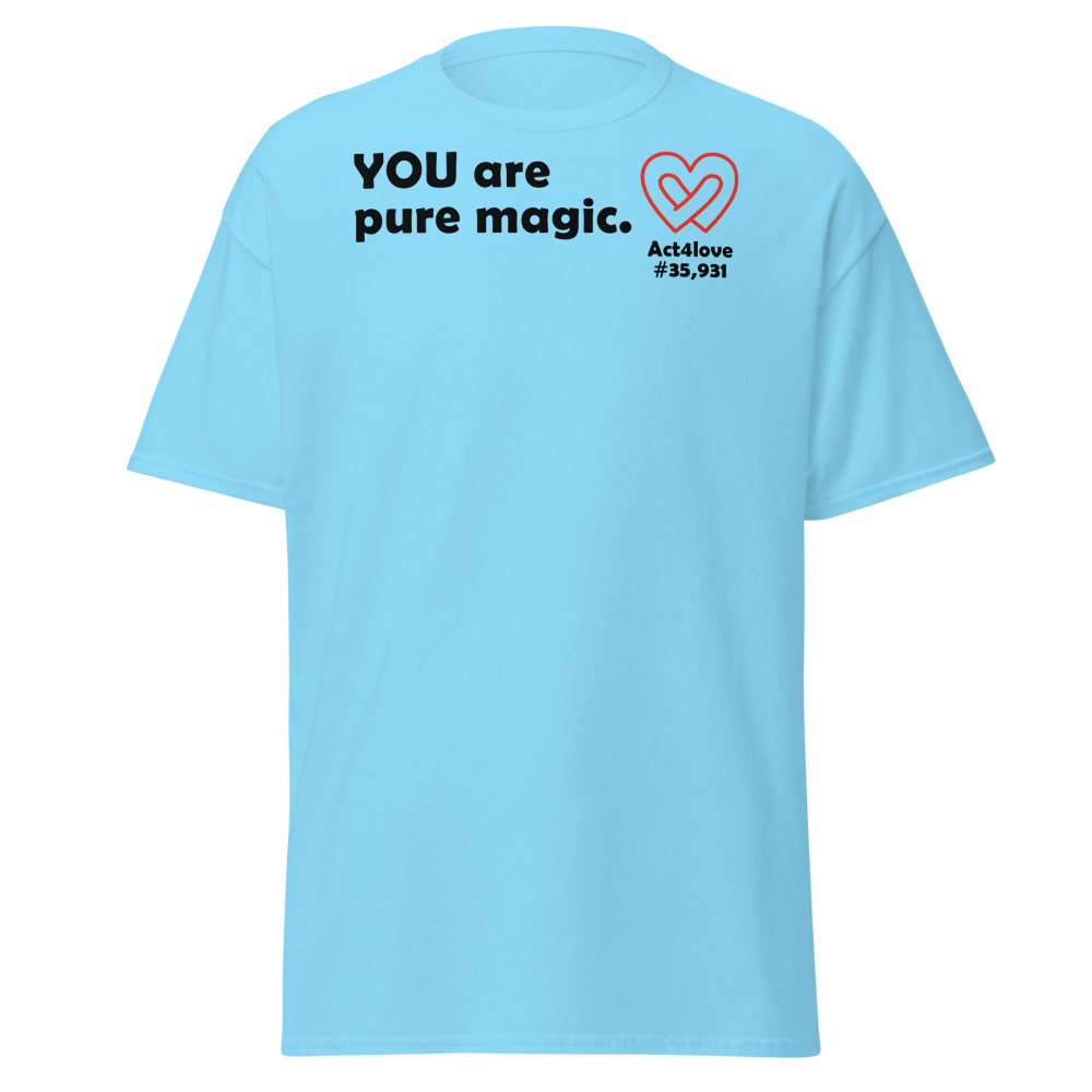 ACT4LOVE™ Uplifting Men Relaxed T-Shirt – Black Text (Limited Edition)