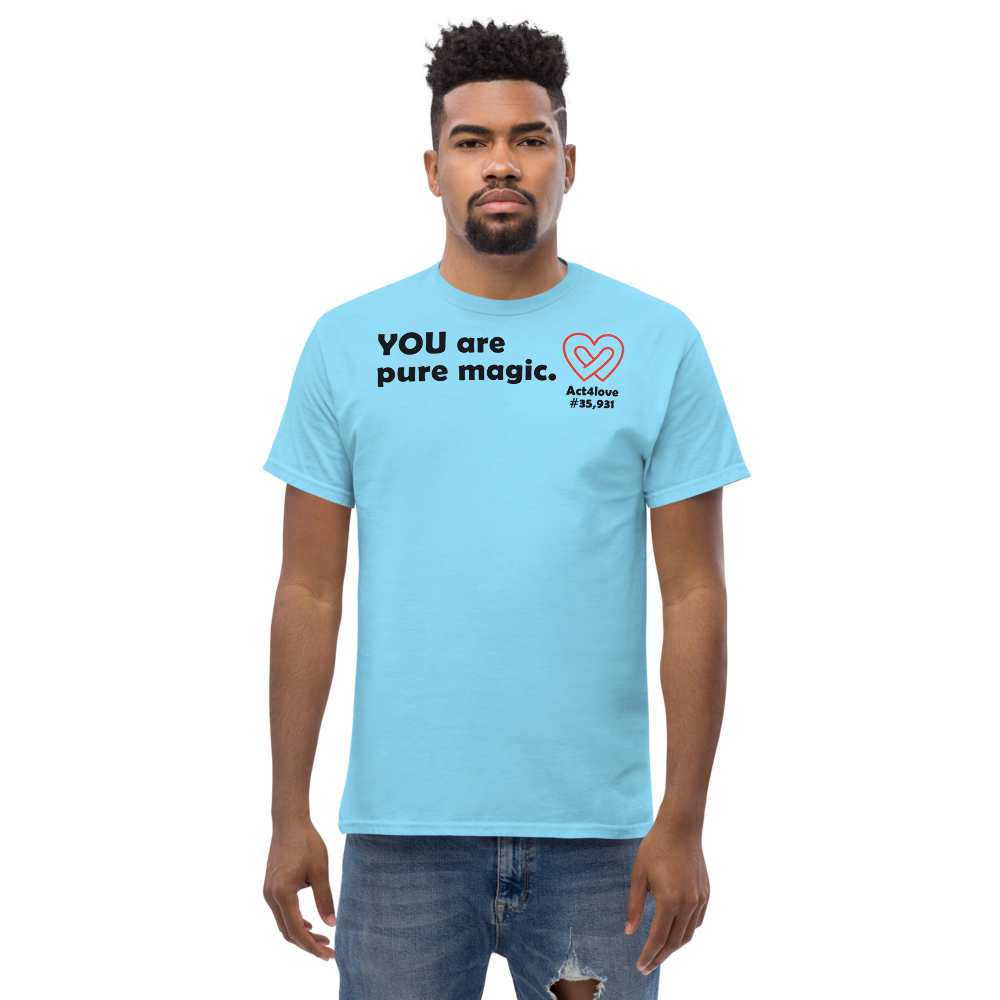 ACT4LOVE™ Uplifting Men Relaxed T-Shirt – Black Text (Limited Edition)